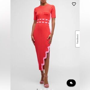 PH5 Jodie Pleated Asymmetric Wavy Long Dress